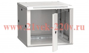 ITK Шкаф LINEA W 6U 600x600 мм дверь стекло, RAL7035