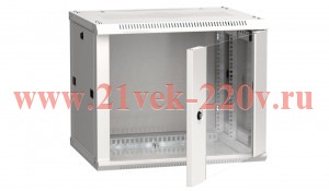 ITK Шкаф LINEA W 6U 600x450 мм дверь стекло в сборе, RAL7035