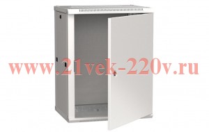 ITK Шкаф LINEA W 15U 600x450 мм дверь металл в сборе, RAL7035