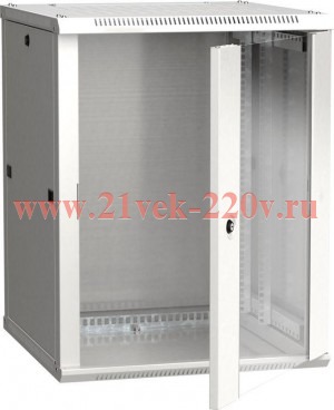 ITK Шкаф LINEA W 12U 600x600 мм дверь стекло, RAL7035