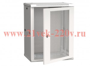 ITK Шкаф LINEA W 12U 600x450 мм дверь перфорированная, RAL7035