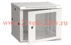 ITK Шкаф LINEA W 9U 600x600 мм дверь перфорированная, RAL7035