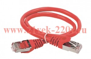 ITK Коммутационный шнур кат. 6 FTP PVC 0,5м красный