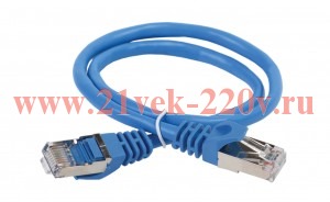ITK Коммутационный шнур кат. 6 FTP LSZH 0,5м синий