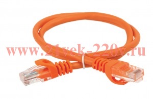 ITK Коммутационный шнур кат. 5Е FTP PVC 15м оранжевый