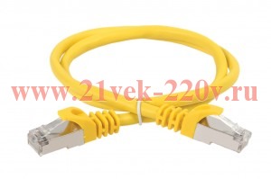 ITK Коммутационный шнур кат. 6 FTP PVC 0,5м желтый