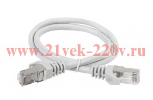 ITK Коммутационный шнур кат. 6 FTP LSZH 0,5м белый