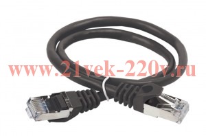 ITK Коммутационный шнур кат. 6 FTP PVC 0,5м черный
