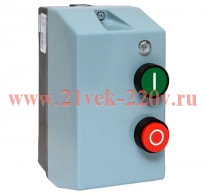 Пускатель в корпусе КМЭ 9А 400В с РТЭ Ir-0.63-1А и индикатором IP65 EKF ctrp-r-9-400v-1A-led