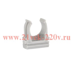 Держатель для труб (клипса) для ручного монтажа d25мм (уп.10шт) черн. EKF-Plast derj-z-25sb