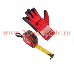 Рулетка измерительная РС-10 5мх25мм Autostop Магнит + Перчатки PROFI EKF Expert rs-10-5-25-set-01