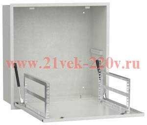 Шкаф встраиваемый потол. 4U 600х600мм дверь метал. Сер. LINEA R ITK LR35-4U66-MF