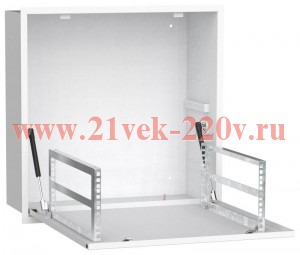 Шкаф встраиваемый потол. 4U 600х600мм дверь метал. бел. LINEA R ITK LR16-4U66-MF