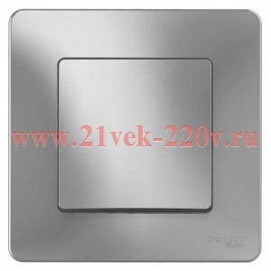 Переключатель 1-клавишный с/у Blanca Systeme Electric 10А 250В алюминий