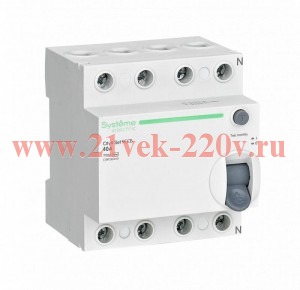 УЗО City9 Set 4П 40А 30мА AC 400В Systeme Electric (ВДТ)