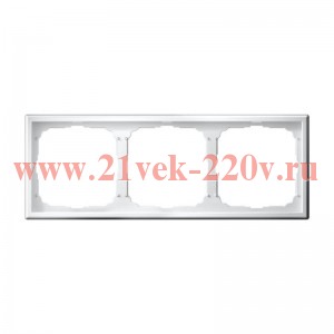 Рамка ArtGallery 3 поста белая Systeme Electric