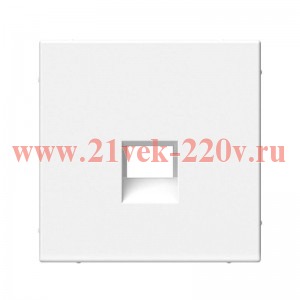 Накладка ArtGallery для информационных разъёмов типа Keystone белая Systeme Electric