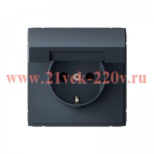 Розетка ArtGallery 16А IP20 с заземл. со шторками с крышкой быстрозажим. клем. механизм грифель SE G