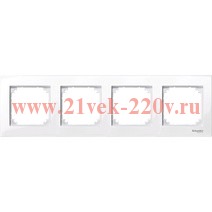 Рамка 4-ая M-Plan Merten Активный белый