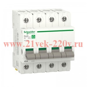 Выключатель нагрузки (модульный рубильник) RESI9 4П 40А 230В Schneider Electric