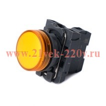 Лампа сигнальная SB5 в сборе модульная 22мм 24В DC желт. SE SB5AVB5