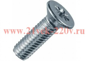 Винт 10х50 с потайной головкой и крестообразным шлицем DIN 965 EKF wk10x50