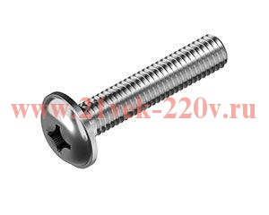 Винт 6х20 с прессшайбой и крестообразным шлицем DIN 967 EKF wpk6x20