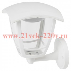 Светильник светодиодный садово-парковый ДБУ 07-8-001 Дели 8Вт 3000К IP44 4 гранный настенный бел. Эр