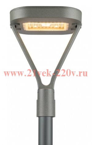 Светильник светодиодный SPP-505-0-30K-050 50Вт 6000лм 3000К IP65 КСС Д садово-парковый сер. Эра Б006