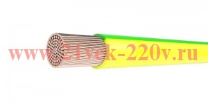 Провод ПуГВнг(А)-LSLTx 1х10 450/750В Ж/З (м) Цветлит 00-00133125