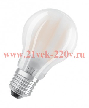 Лампа филаментная Osram PARATHOM CLAS A 7,5W/827 (75W) 230V E27 матовая Filament