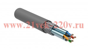 ITK Витая пара S/FTP кат.6A 4х2х23AWG LSZH серый (305м)