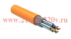 ITK Кабель связи витая пара S/FTP, кат.6A 4х2х23AWG solid, LSZH, 305м, оранжевый