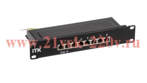 ITK 1U патч-панель кат.6 STP 8 портов 10