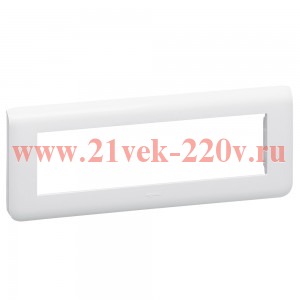 Рамка 8мод. Mosaic бел. Leg 078818L