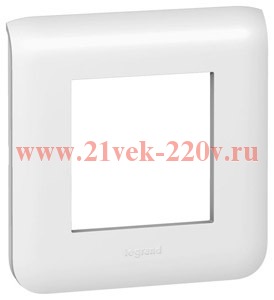 Рамка Legrand Mosaic 2 модуля белая