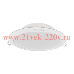 Светильник Eridani DL190B LED18 23W/840 4000K WH 1900lm (встр-мый d-200 D-225 H-35) PHILIPS