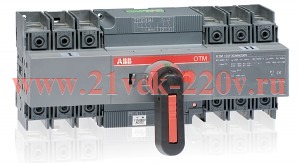 Реверсивный рубильник OTM125F3CMA230V с моторным приводом 3п ABB