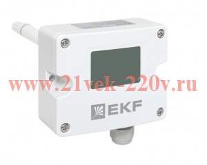 Преобразователь влажности и температуры канальный 0-10В EKF THT-102-V