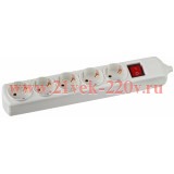 Колодка удлинителя K-5es 5-м с зазeмл. выкл. ЭРА C0045326