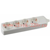 Колодка удлинителя 4-м 10/40/1200 с заземл. ЭРА C0045323