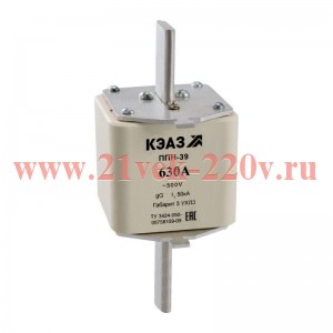 Вставка плавкая ППН 41 1250А X3 габарит 4А УХЛ3 КЭАЗ 378680