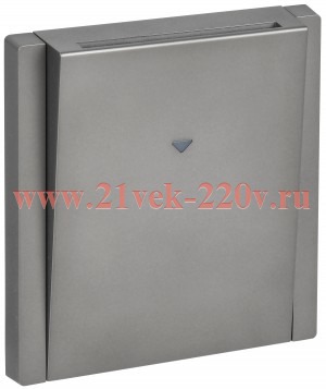 Выключатель карточный FORTE&PIANO FP543 30А сталь IEK FP-V11-0-10-1-K46