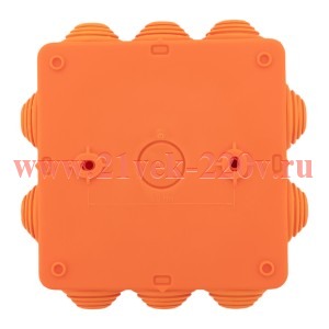 Коробка огнестойкая E45 100х100х50мм IP55 с клеммниками 4 полюса 0.5-4кв.мм HF EKF plc-kmfr-100-404