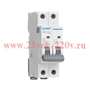 Выключатель автоматический 2п 32А 4.5кА NB8-40J х-ка D (R) CHINT 320703