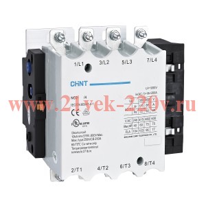 Контактор NC2-330/4 330А 230В/АС3 50Гц (R) CHINT 236106