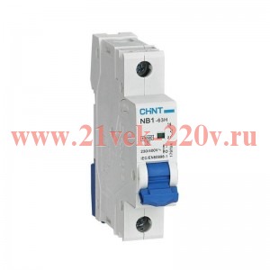 Выключатель автоматический модульный 1п B 25А 10кА NB1-63H (R) CHINT 179773