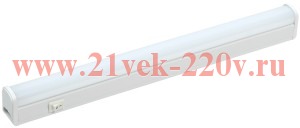 Светильник светодиодный ДБО 3001 4W 4000K IP20 400Lm 20x33x311mm Белый пластик IEK