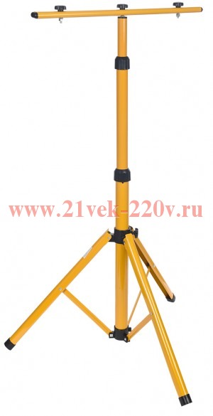 Штатив для установки двух прожекторов желтый 68х68х160см IEK LPADD2-160-2-K05