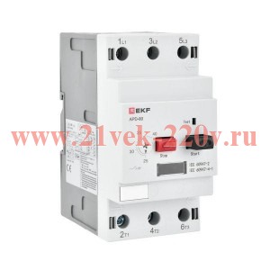 Выключатель автоматический для защиты двигателя АПД-80 40-63А EKF apd80-me-63